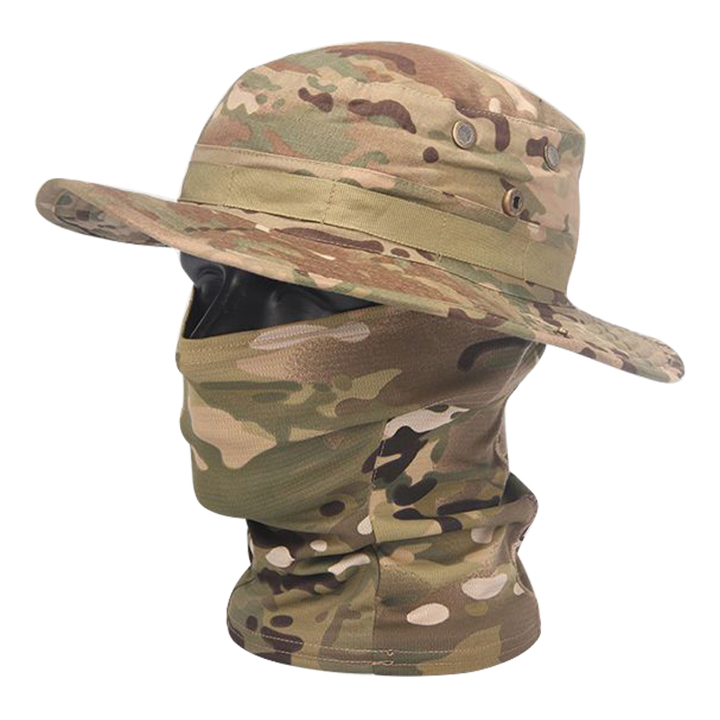 Boonie Hat Tactical - Topi Kamuflase Boonie, topi Balaclava setelan
