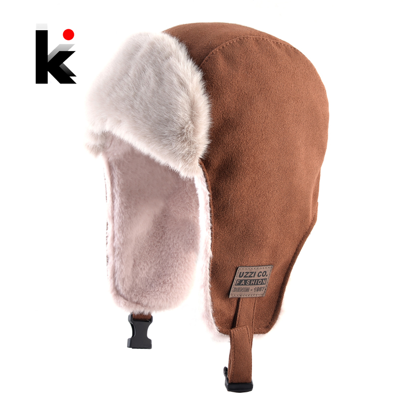 Trapper Hat Ear Flap - Topi Bomber dengan Penutup Telinga Kulit