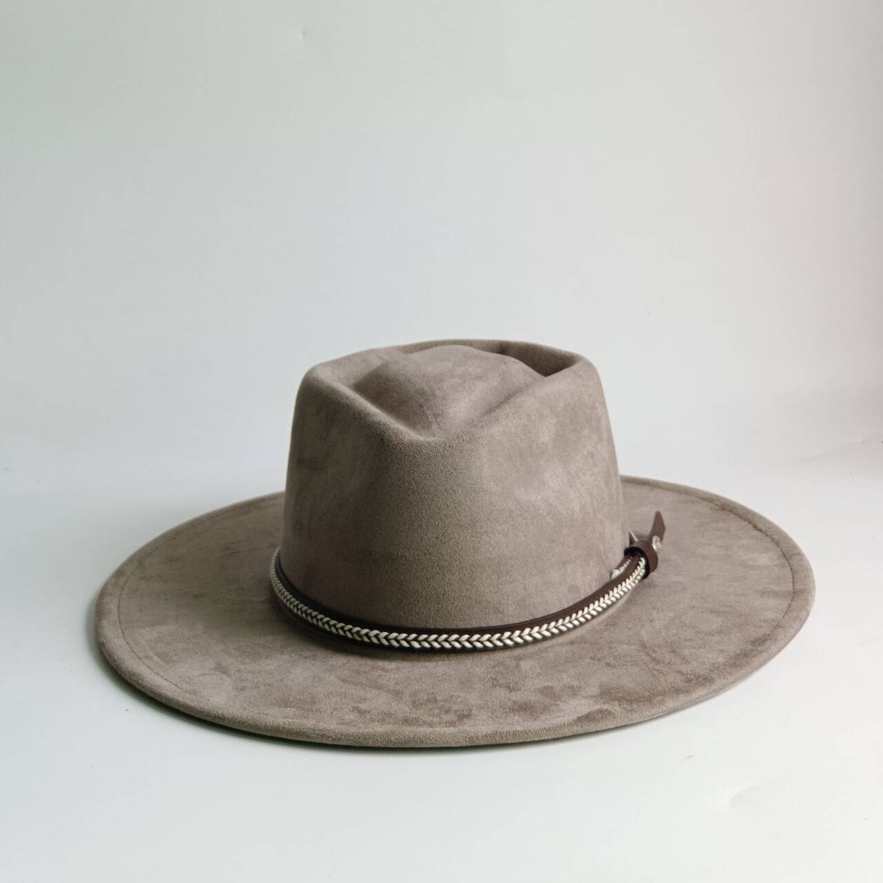Fedora Hat Wool - Topi Fedora Vintage Unisex Gaya Barat,