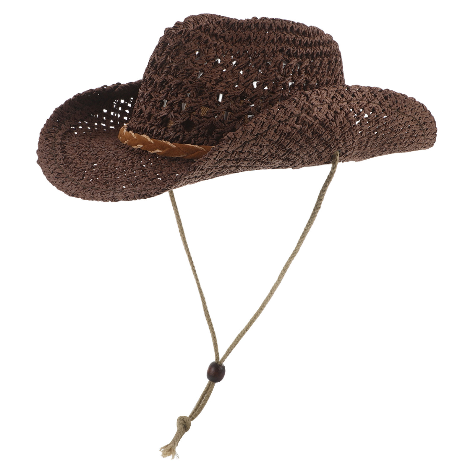 Sun Hat Wide Brim - Topi Matahari Anak-anak dengan Sedotan, Cocok