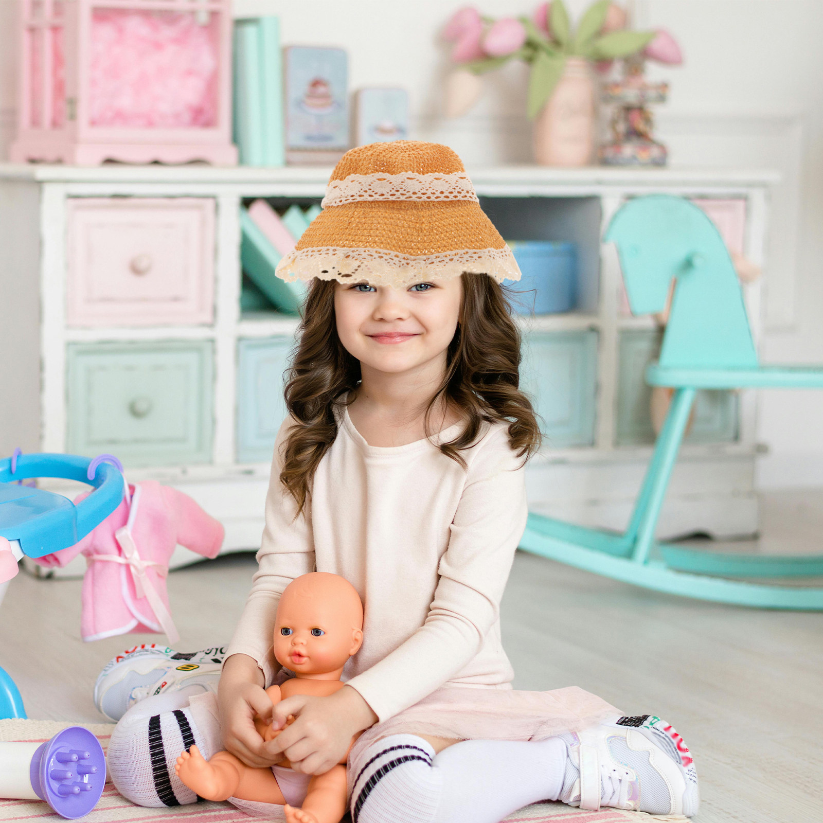 Topi Jerami Anak-anak untuk Mu - Sun Hat Wide Brim ulasan dan harga