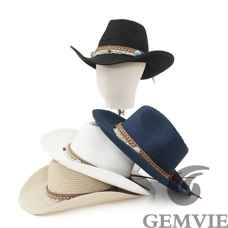 GEMVIE Topi Jerami Koboi Musim - Cowboy Hat Straw ulasan dan harga