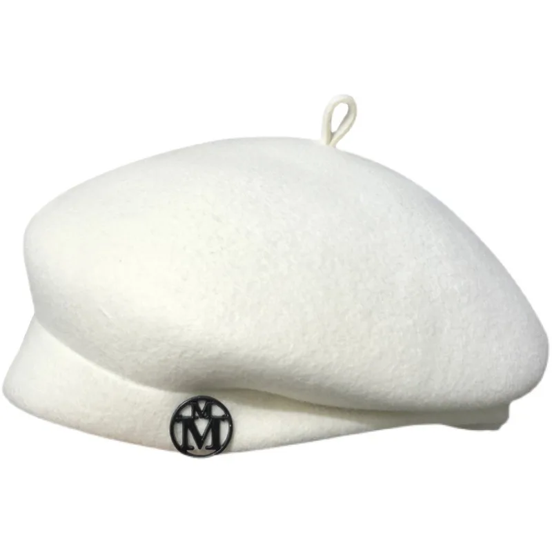 Baret Wol Putih untuk Wanita - - Beret French Wool ulasan dan harga